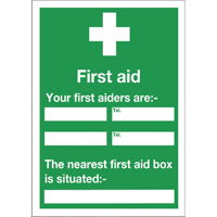 Sign First Aid And Your 600X450Mm