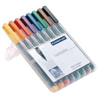 Lumocolour OHP Pen Perm 318 Ast Wlt8