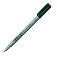 Staedtler Lumocolor F Wbase Blk Pk10