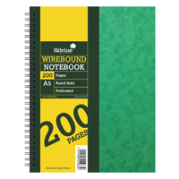 Silvine Luxpad Wire Notebook A5 Pk6