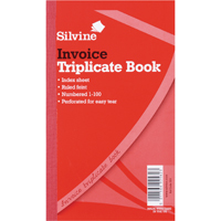 Silvine Triplicate Bk 8.25x5 Inv 619