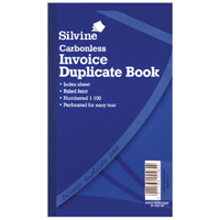 Silvine Dup Invoice Book 711-T Pk6