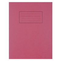 Silvine 9x7 Exer Books R/M Red Pk10