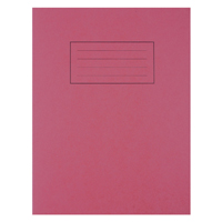 Silvine 9x7 Exer Books R/M Red Pk10