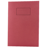 Silvine Red A4 Lined Ex Books Pk10