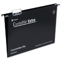 Rexel Crystalfile Susn File Blk Pk25