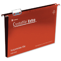 Rexel Crystalfile Susn File Red Pk25