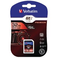 Verbatim SDHC Mem Card Class 10 32Gb