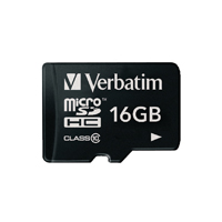 Verbatim MicroSDHC Card CL/10 16Gb