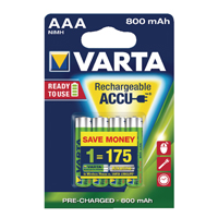 Varta Nimh AAA Batteries Pk4