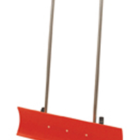 Red Plastic 870mm Blade Snow Pusher