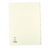 White A4 A-Z Polypropylene Index