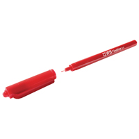 Fineliner 0.4mm Red Pens Pk10