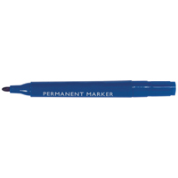 Blue Permanent Marker Bullet Pk10