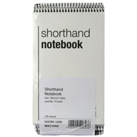 Spiral Shorthand Notebook 150Lf Pk10